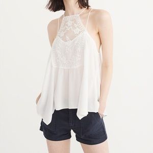 Abercrombie & Fitch Strappy Lace Tank